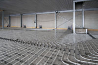 Ichtegem, industriehall met betonkernactivering. Realisatie geothermie door Geo-Thermics | Scheldimmo-groep.